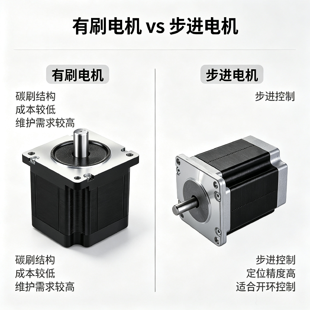步进电机与有刷电机的区别